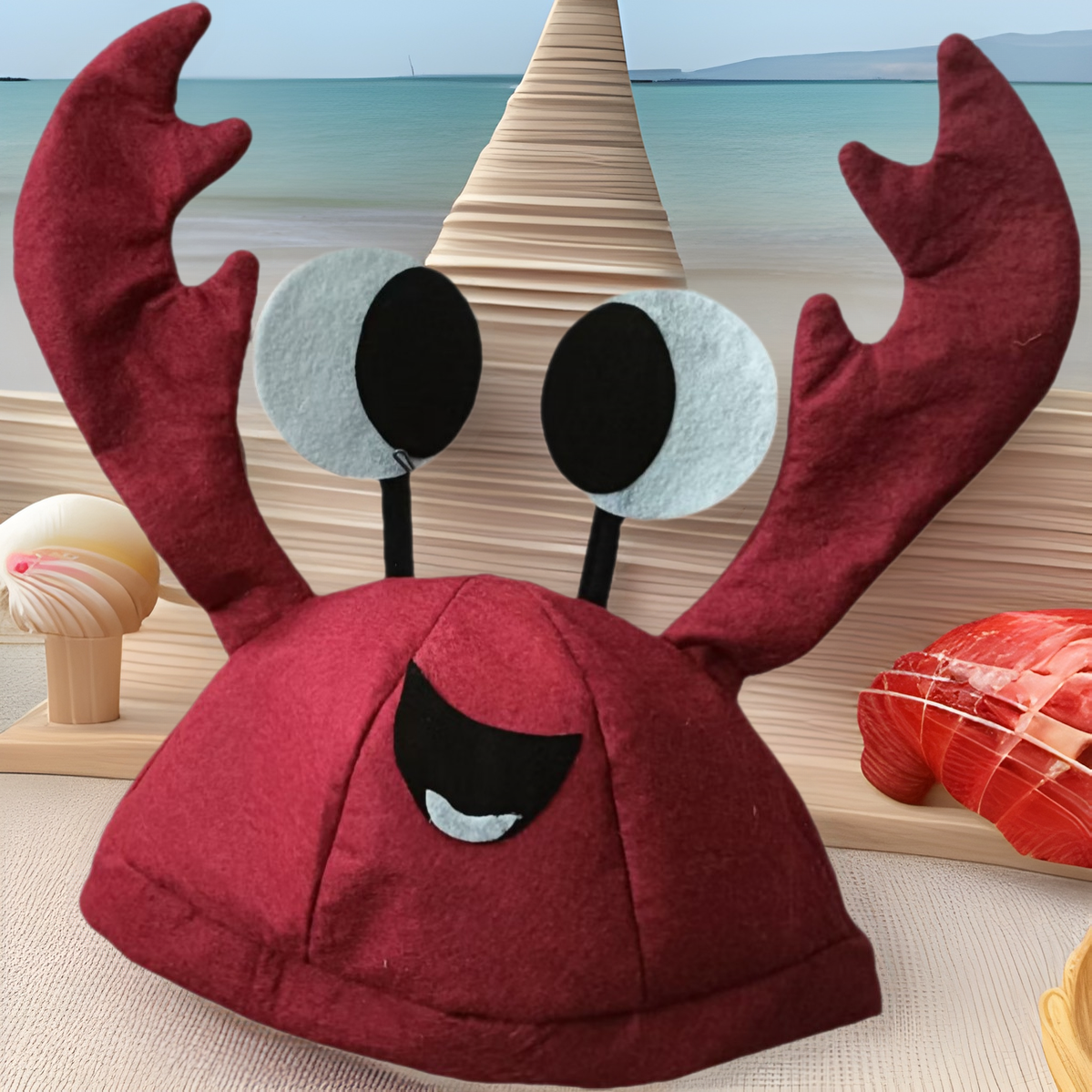 Cross-Border Holiday Party Lobster Crab Hat Hip-Hop Versatile Children's Performance Funny Accessories Creative Hat