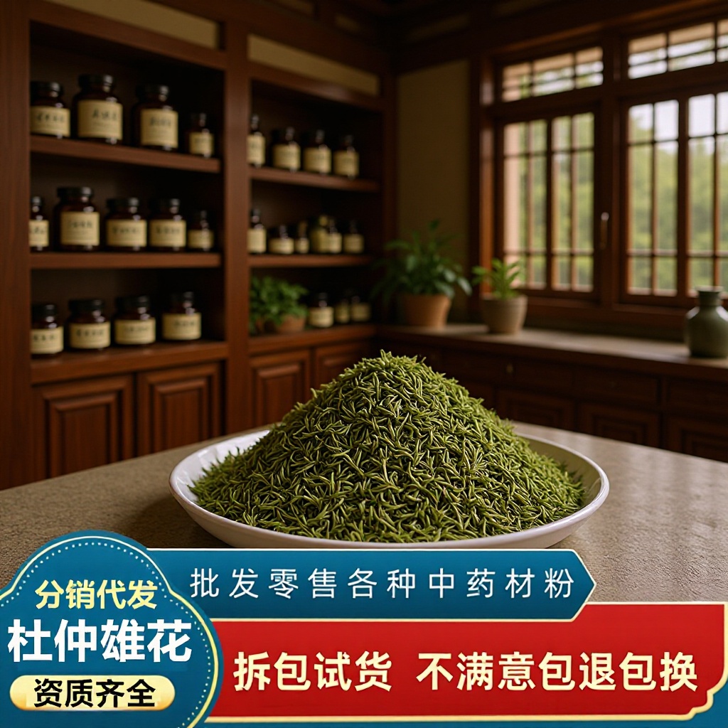 杜仲雄花茶湖南张家界亳州杜仲雄花原料茶叶代发茶包加杜仲花粉