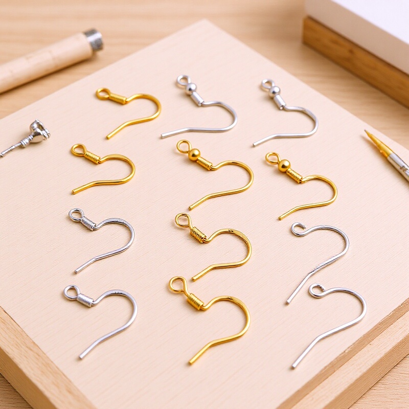 925 Pure Copper Electroplated Gold and Silver Ear Hooks, Ear Jewelry DIY Accessories Materials Wholesale and Retail, High-Definition Real Photos 925 Pure Copper Electroplated Gold and Silver Ear Hooks, Ear Jewelry DIY Accessories Materials Wholesale and Retail, High-Definition Real Photos