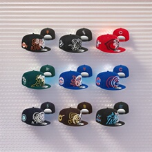 韩版高品质MLB棒球帽子男女刺绣平沿帽太空人红雀巨人队跨境供货