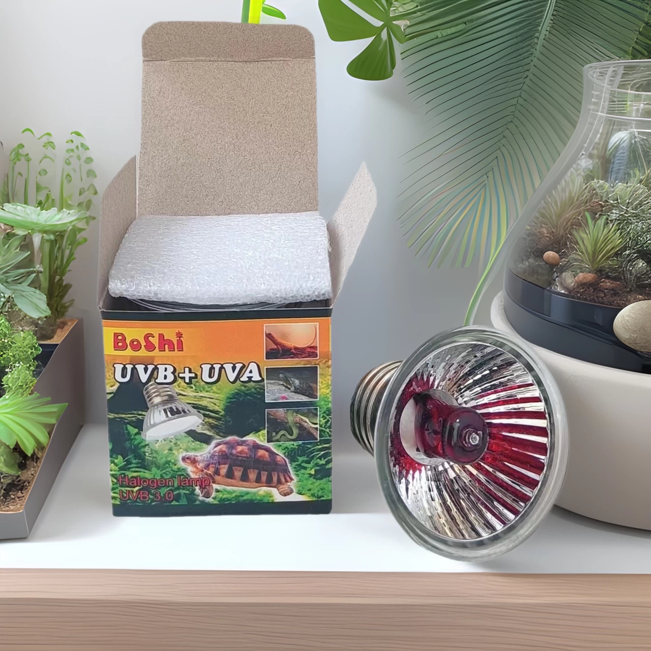 Гусеничная нагревательная лампа инфракрасная лампа для домашних животных нагревательная лампа Лунная лампа изоляционная лампа для лазания по домашним животным Черепаха ночник