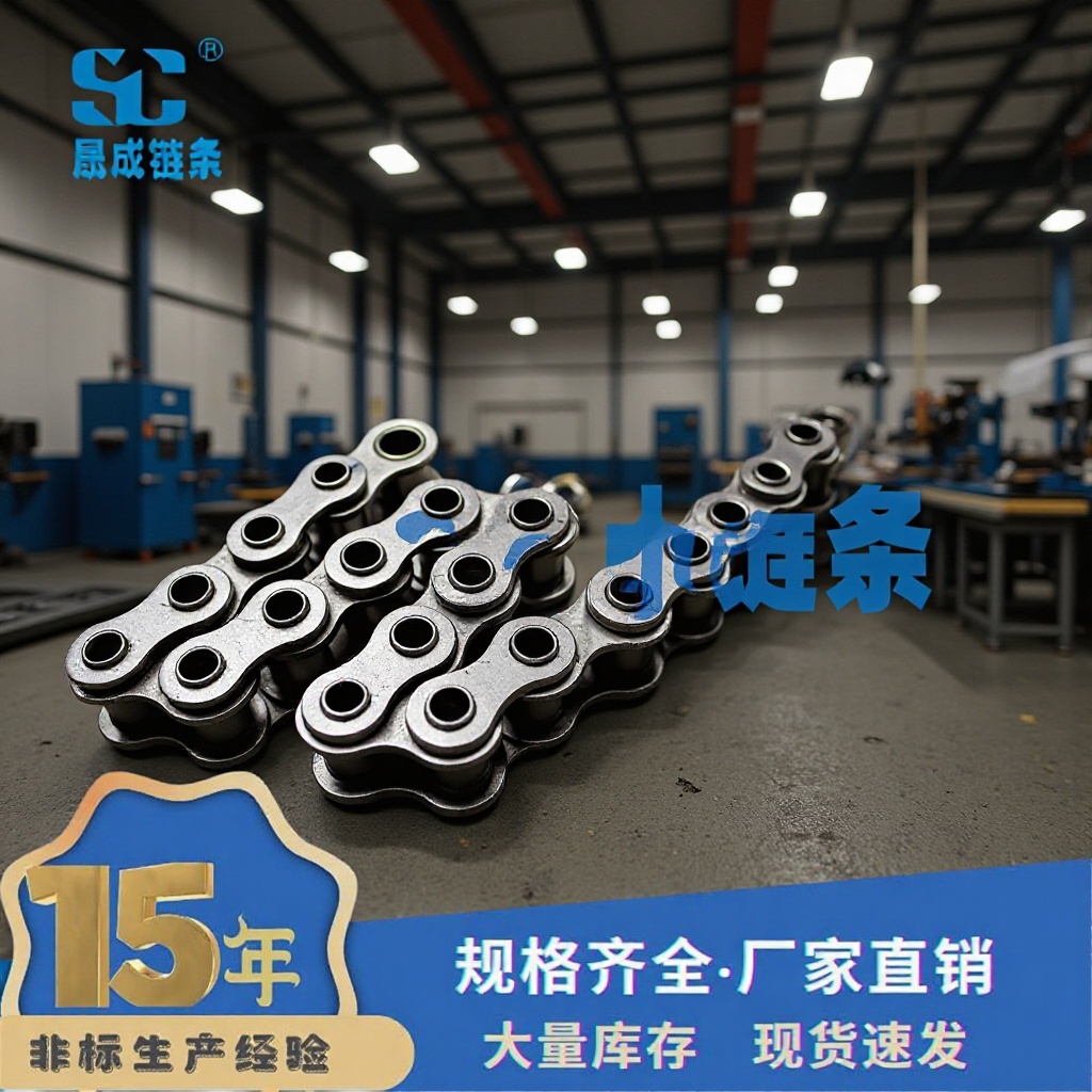 12BHPF2 短节距空心销轴链条 节距 19.05 空心链 网带穿杆链