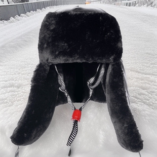 Winter Lei Feng Hat Thickened Plush Cold-proof Cotton Safety Helmet Outdoor Warm ABS Site Power Anti-smashing Cold Storage