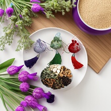 艾草蚊驱香包端午荷包草本防虫香粉中草药粉药包车载防疫香囊