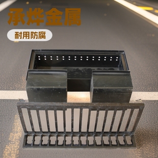 Cast Iron Welded Manhole Cover Water Well Rainwater Pre-Embedded Water Collection Box Square Grate Drain Pipe Steel Plate Water Collection Well Wholesale
