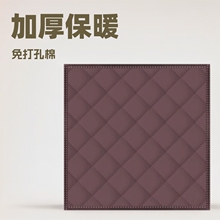 冬季加厚保暖免打孔棉窗帘家用魔术贴防寒防水挡风纱窗帘子ins风