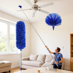 New Three-Piece Set of Spider Brush Retractable Feather Duster Ceiling Dust Sweeper Household Cleaning Dust Sweeper
