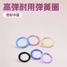 【100个/包】20mm外径烤漆弹簧圈狗扣100色高弹性盲盒礼品钥匙扣