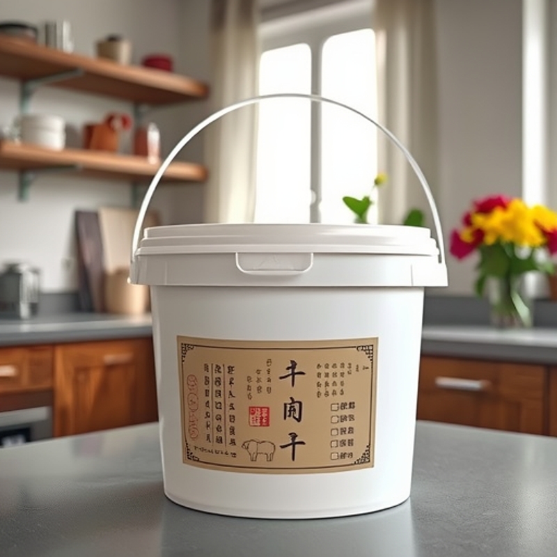 工厂直销手提塑料圆形密封桶耐高温热汤打包桶零食玩具桶多色批发
