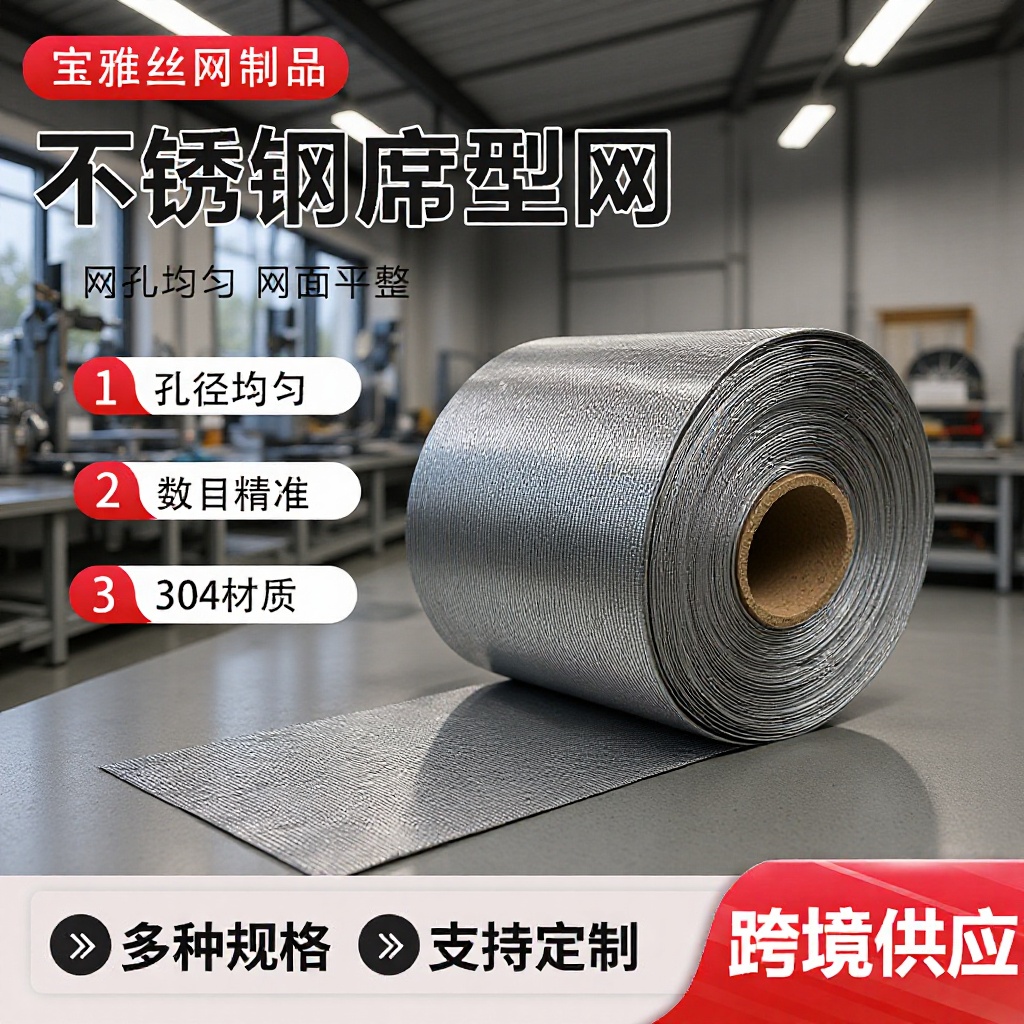 厂家304加厚加密反差席型网工业过滤网编织细密纹网不锈钢席型网