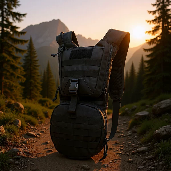 Okali Individual Soldier Outdoor Sports Double Front Bag Cycling Water Bag Hiking Travel Men and Women Safety Multi-Functional Water Bag