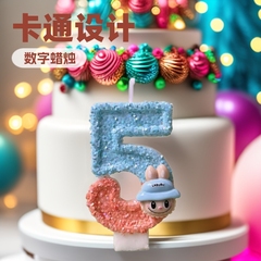 漫画ラブデジタルキャンドルアマゾン AliExpress tuem クロスボーダーケーキデコレーションパーティー雰囲気用品クロスボーダー