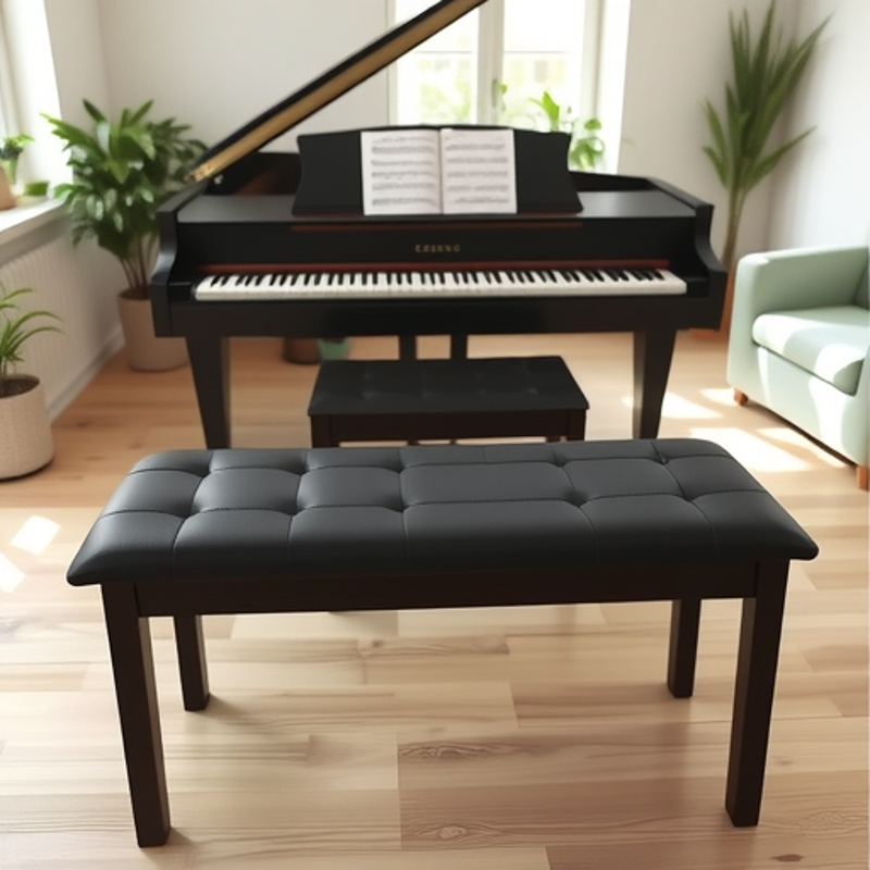 Electric Piano Stool Musical Instrument Double Solid Wood Bookcase Guzheng Guitar Wooden Manufacturer Wholesale