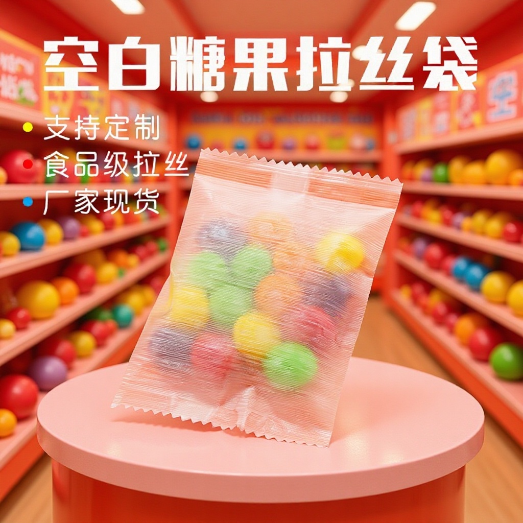 磨砂半透明机封袋雪花酥牛轧糖糖果饼干花茶拉丝包装袋密封性好