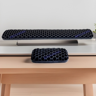 Computer mouse pad keyboard pad comfortable hollow honeycomb office game hand pillow wrist pad wrist pad decompression artifact
