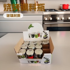 バーベキュー調味料缶調味料瓶ステンレス胡椒クミン調味料散布瓶回転蓋調味料箱塩缶爪楊枝