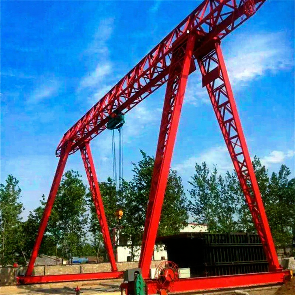 供应鹏重电动葫芦桁架门式起重机 单梁龙门吊室外用