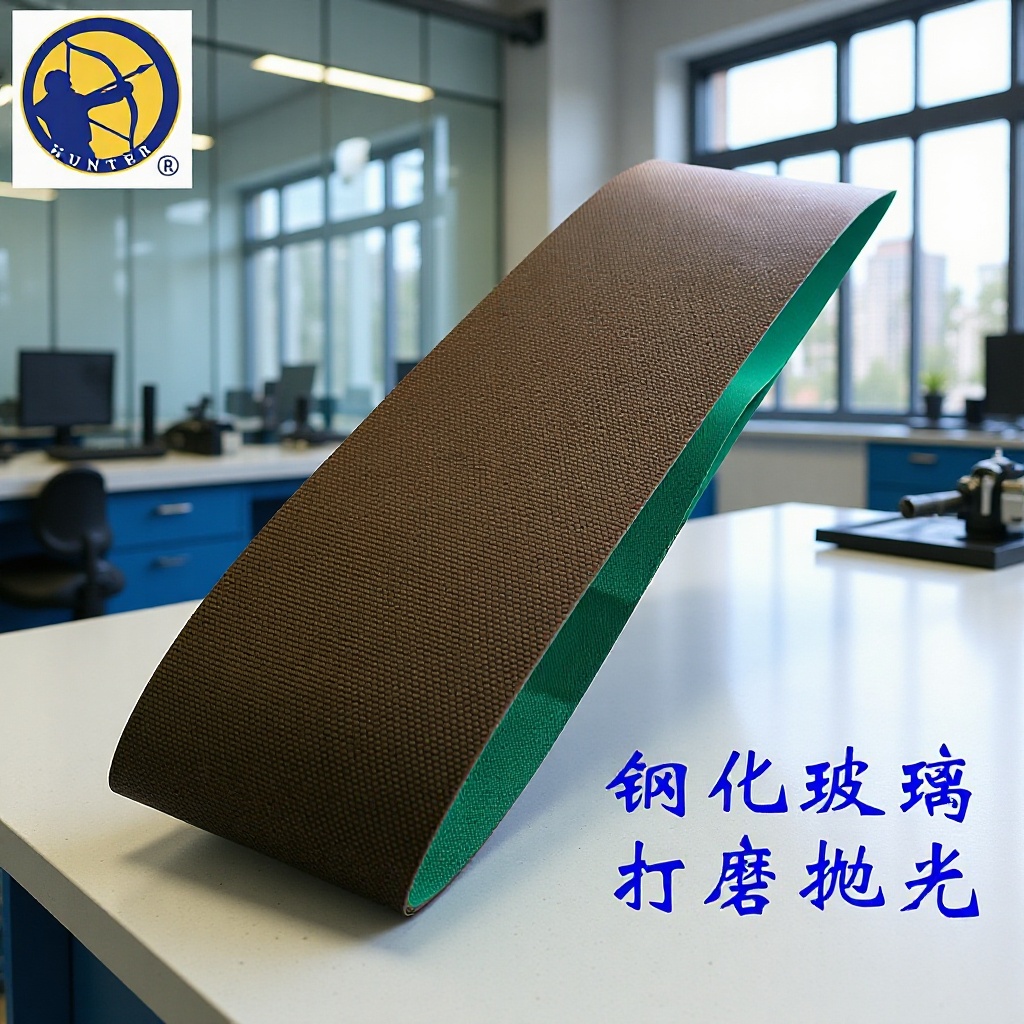 HUNTER打磨抛光沙带陶瓷石英玻璃硬脆材料打磨金刚石砂带