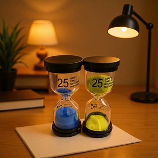 餐厅沙漏25分钟计时器黑盖30分钟时间管理流沙瓶儿童毕业礼物批发