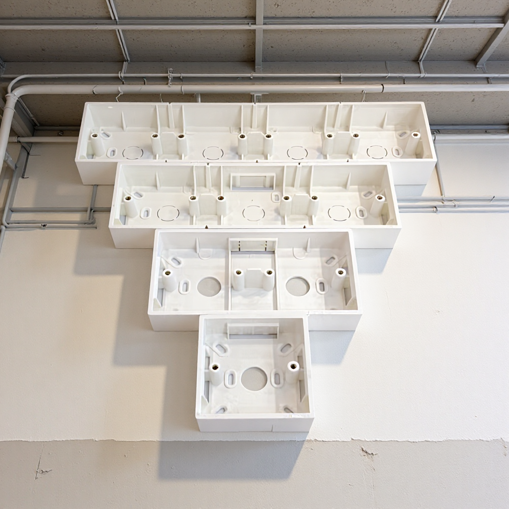 Pvc Exposed Flame Retardant Junction Box Thickeneded Open Wire Box Flame Retardant 86 Type Household Universal Switch Socket Bottom Box