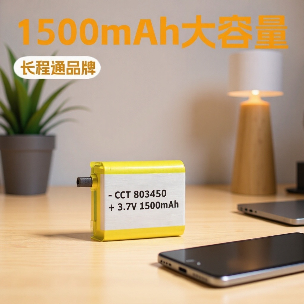 803450-1500mAh3.7V聚合物锂电池蓝牙音响暖手宝智能相机充电电池