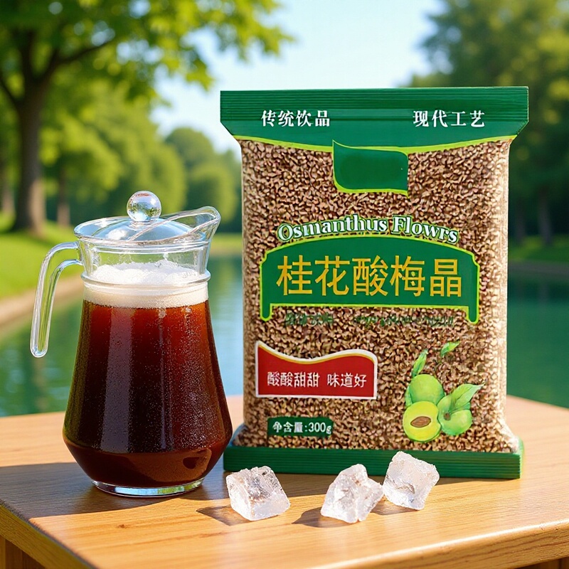 Osmanthus Sour Plum Crystal Instant Sour Plum Drink 300g Solid Beverage Summer Drink Wholesale Sour Plum Crystal for Commercial Use Osmanthus Sour Plum Crystal Instant Sour Plum Drink 300g Solid Beverage Summer Drink Wholesale Sour Plum Crystal for Commercial Use