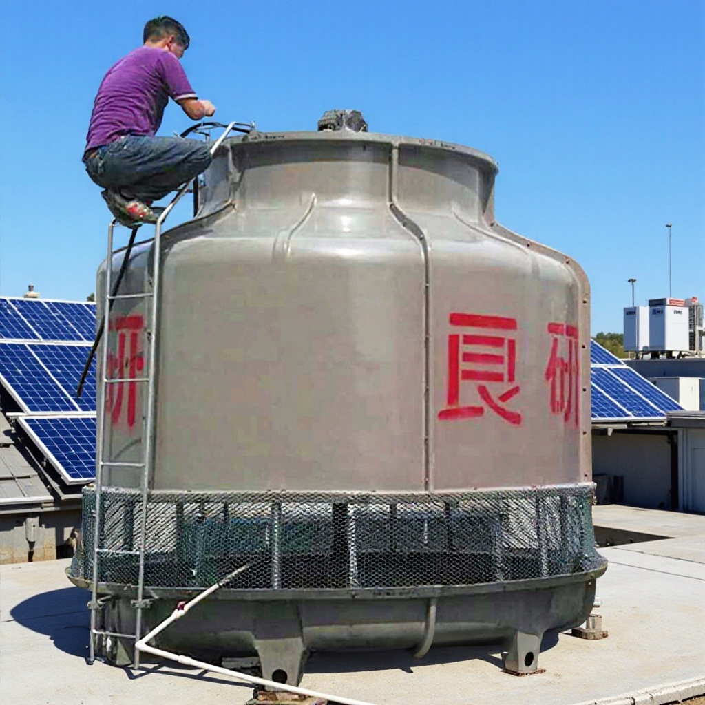 150吨小型玻璃钢圆形冷却塔注塑机降温散热逆流凉水塔节能