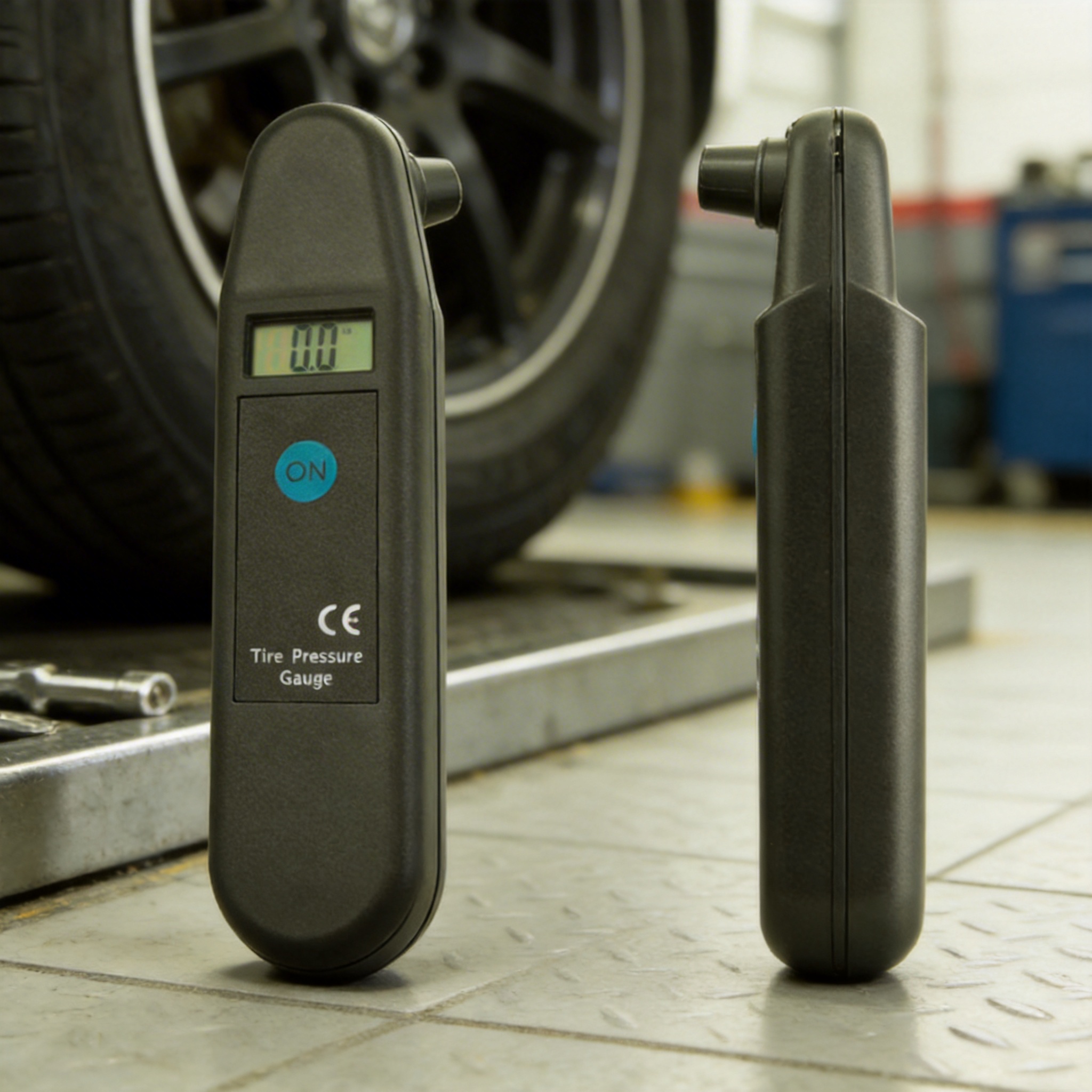 深圳厂价 现货 批发 ABS灰黑色 中性便携式 数显胎压计 VT800