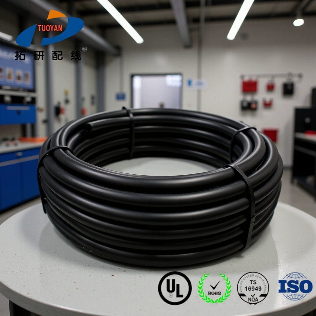 Оптовая ПВХ жгут проводов защитный рукав изоляция пластиковый клей рукав черный цвет питания ПВХ жгут проводов шланг