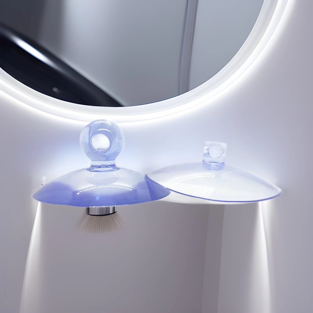 【Прямые поставки с завода】Крепление для игрушек Kaiyide на присоске с горизонтальным отверстием, аксессуары для подвешивания, перфорированный ПВХ, 2-8 см, для стекла