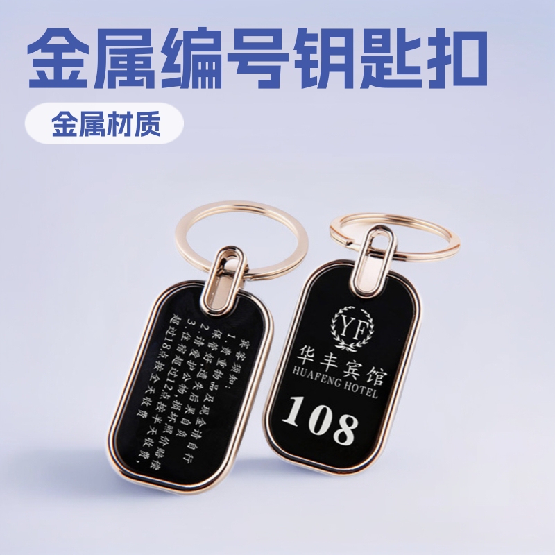 Metal Number Tags for Bags, Hotel Keychains, Hotel Key Tags, Number Tags for Cars and Business Use