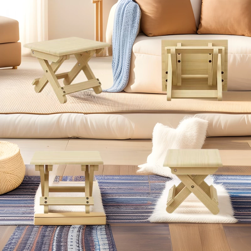 Открытый складной стул из цельного дерева портативный бытовой туалетный стул открытый рыболовный стул Небольшая скамейка оптом