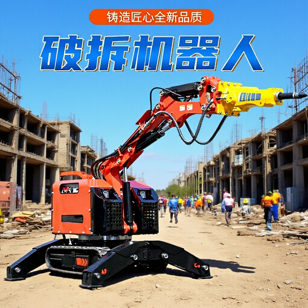 Trillion Treasury Earthquake Disaster Rescue Demolition Machine Demolition and Crushing All-In-One Remote Control Demolition Robot