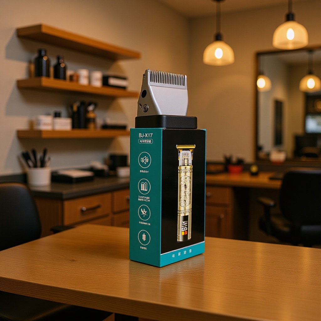 博加理发器BJ-X17充电电推剪带电量显示USB充电通用型理发器光头