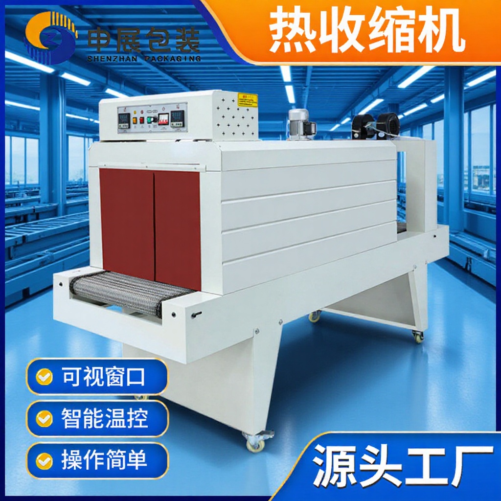 全自动热收缩膜包装机餐具封膜奶茶泡面化妆品滤PE膜包膜机批发