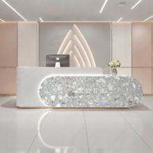 定制人造石大理石水磨石卢卡斯白浴室装修地铺楼梯台面石材工程