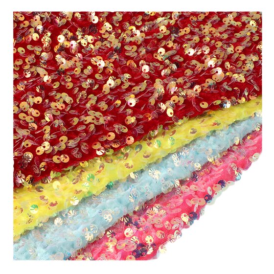Shell velvet sequined sequined sequined fabric sequined embroidered cloth bag dress jewelry stage wear wedding dress fabric