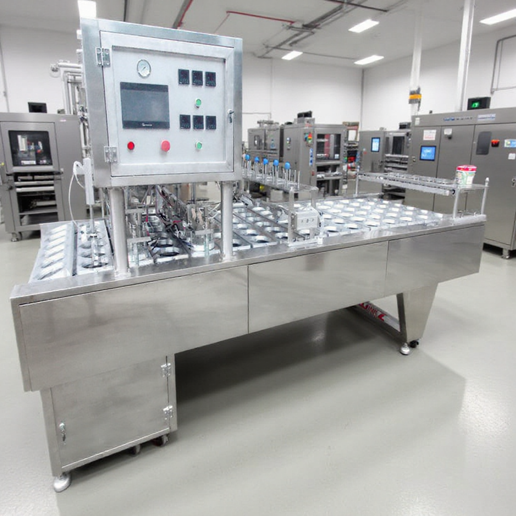 齐力QL-6A桶装方便面封口机 拌面压盖机 盒装粉丝收缩膜包装机