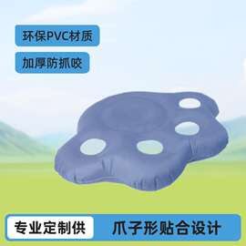 厂家供应 充气浮排 充气宠物浮排 爪子形贴合布加厚防抓咬狗浮床