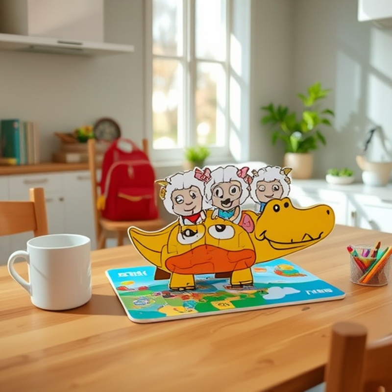 供应儿童拼图画板 白纸板儿童印刷玩具 厂家直供手工创意益智