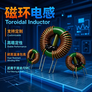 T25*15*10猛锌铁氧体磁环电感线圈插件环形电感线圈