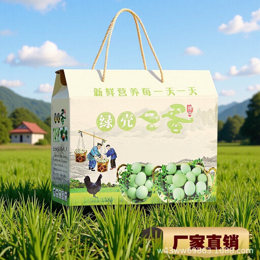 通用现货绿壳蛋包装盒乌鸡蛋礼盒空盒子30枚40枚黑鸡pe薄膜盒