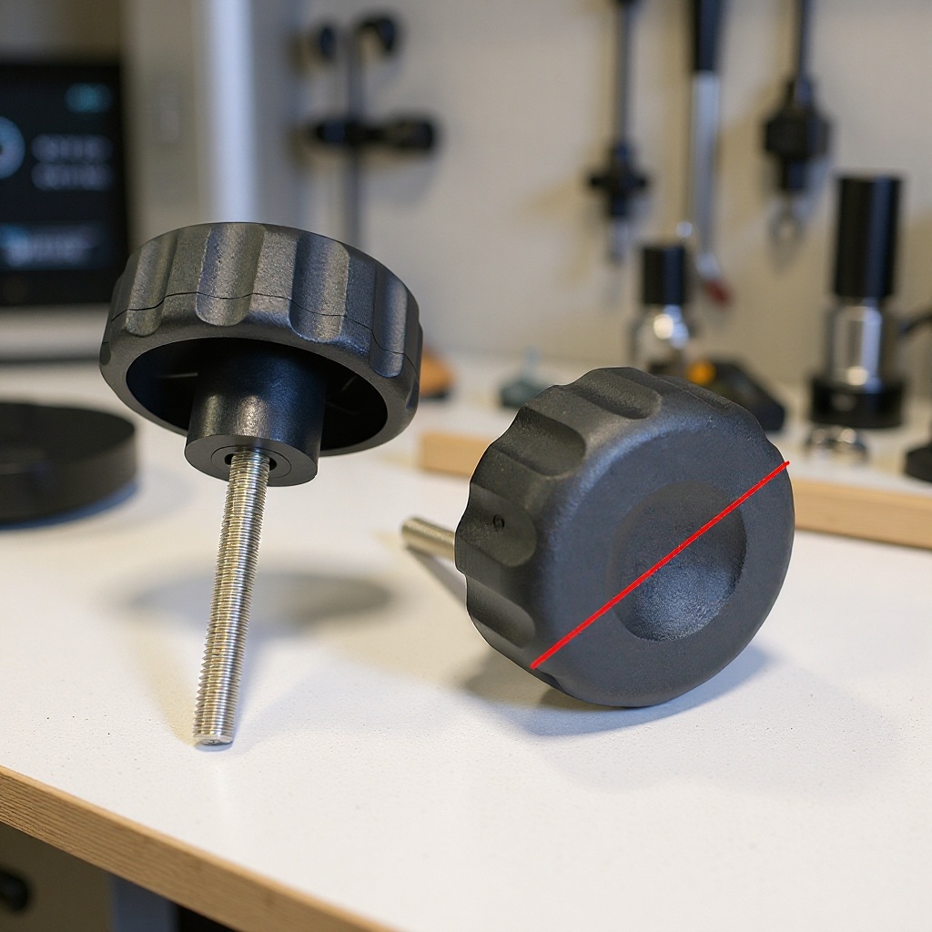 厂家热卖M8m6m10镀锌不锈钢塑料手柄梅花把手机械紧固件调节拧手