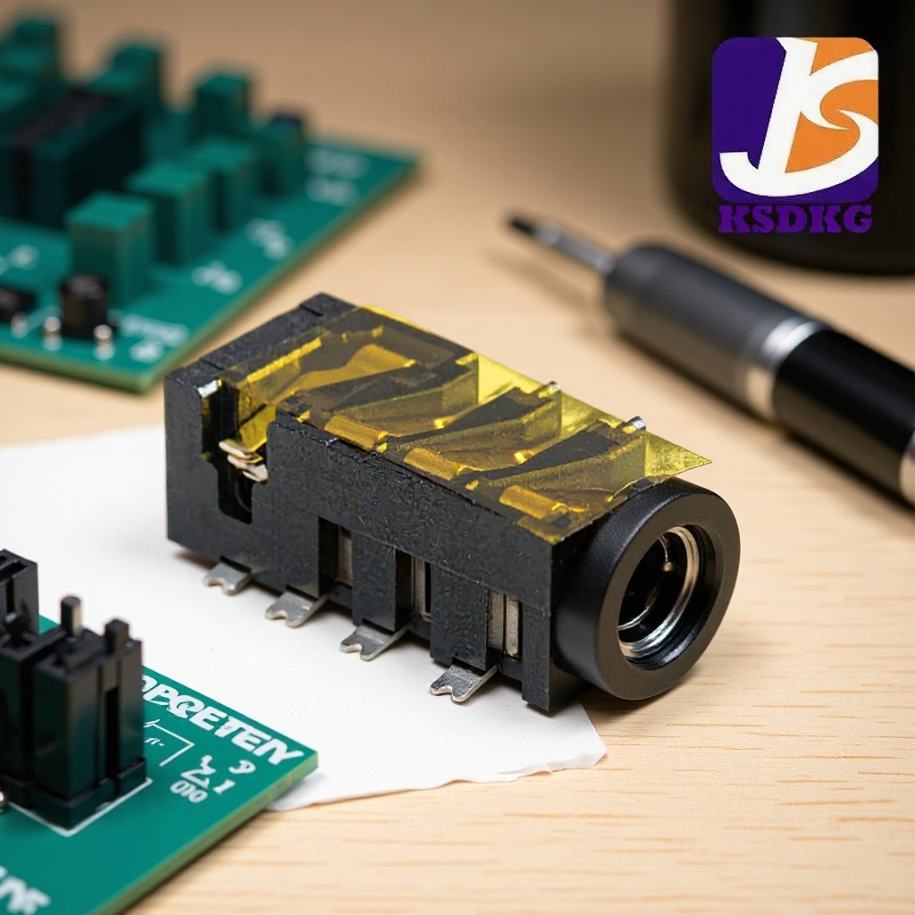 贴片3.5音频母座 贴片式3.5耳机插座镀金 立式3.5声频插口8脚