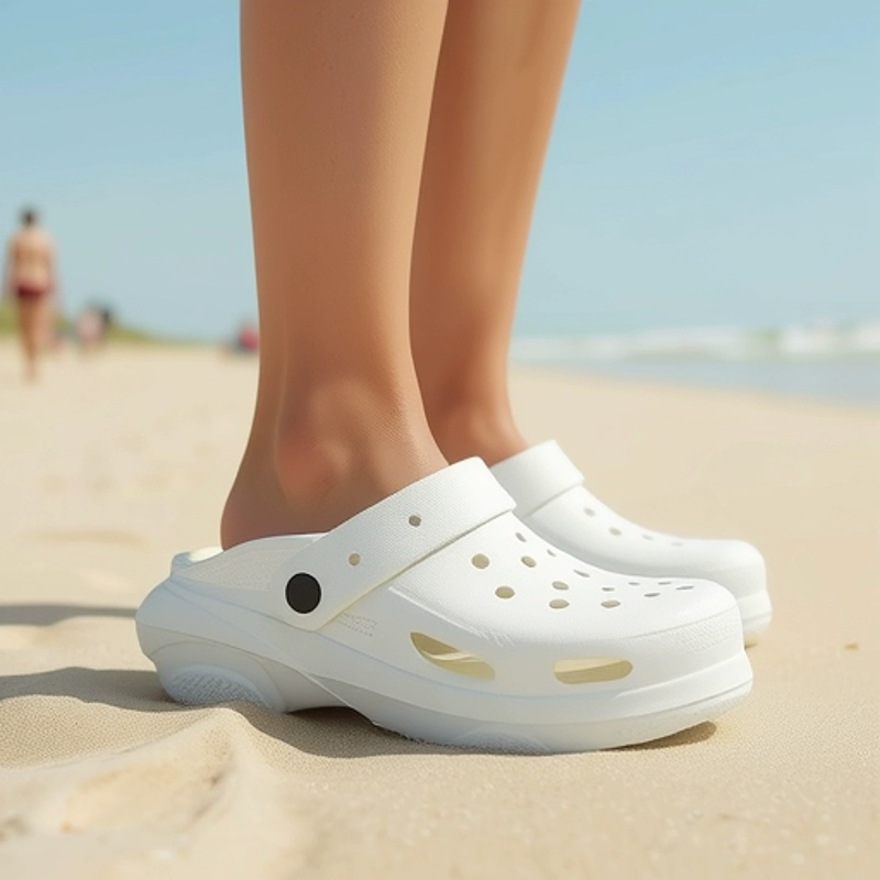 Женские летние сабо на толстой подошве, увеличивающие рост, EVA, 2025 года, новые, милые, элегантные, мягкие, нескользящие.