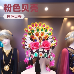 Twisting Yangko Dance Headdress, Ethnic Square Dance, Drama, Opera, Film and Television, Flower Girl Dance Headpiece, Popular Film and Television Style