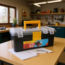 多层塑料五金工具箱加厚大容量手提车载收纳箱家用电工用品整理箱