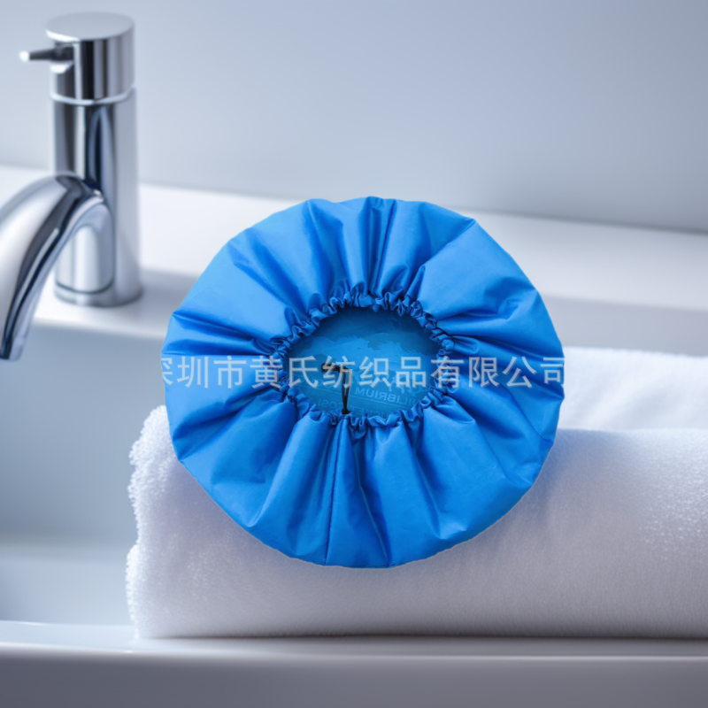 开料松紧浴帽装饰针织面料裁剪车缝圣诞装饰厂家纺织洗浴用品