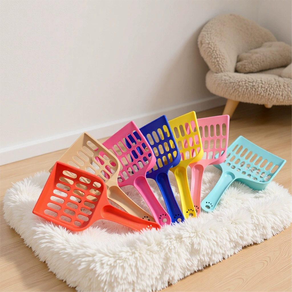 Лопата для кошачьего туалета корм для кошек Собачья еда Лопата пластиковая Лопата многоцветная ПП Лопата для кошек Лопата для кормления домашних животных прямые оптовые продажи с фабрики