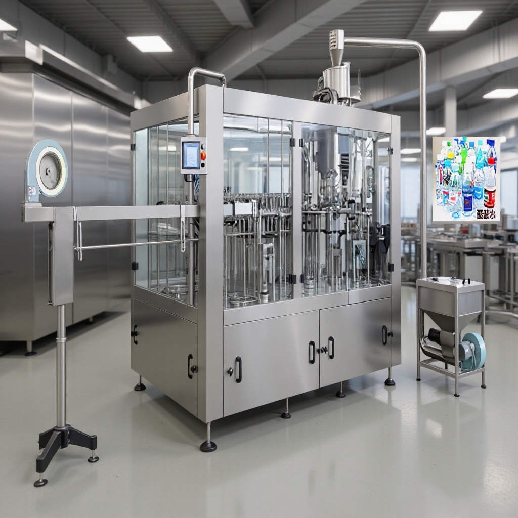 全自动瓶装灌装机包装设备饮料液体